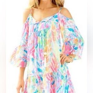 Lilly Pulitzer Multicolor Off-Shoulder Mini Dress